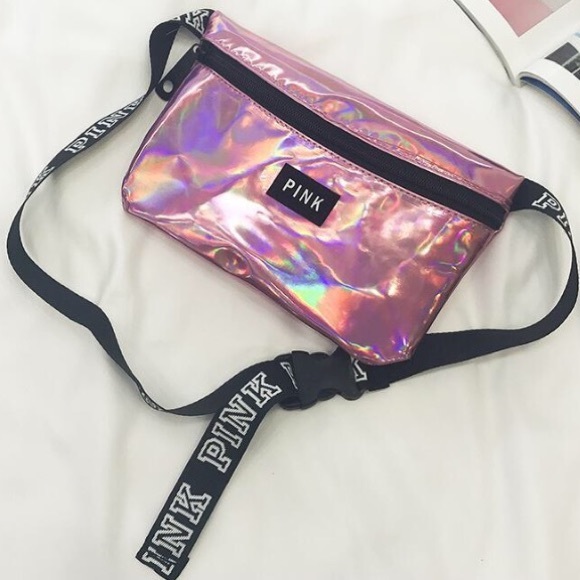Victoria's Secret PINK Holographic Fanny Pack Bag - Picture 2 of 4